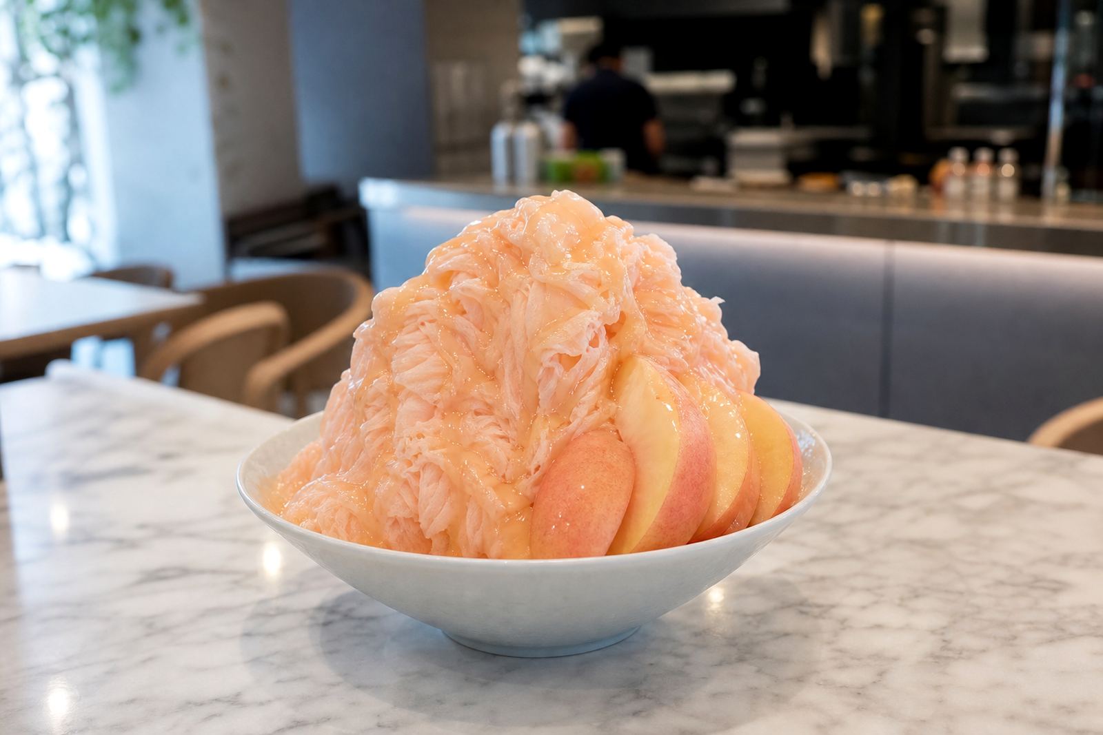 Peach Snow Ice