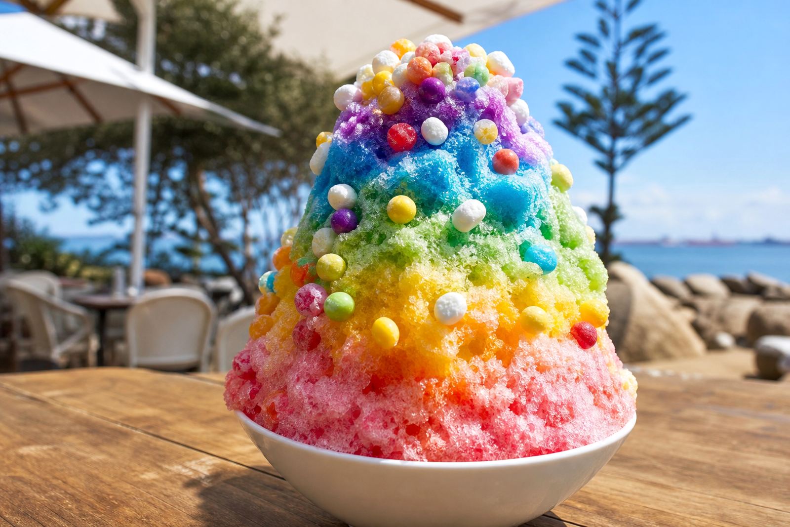 Rainbow Snow Ice